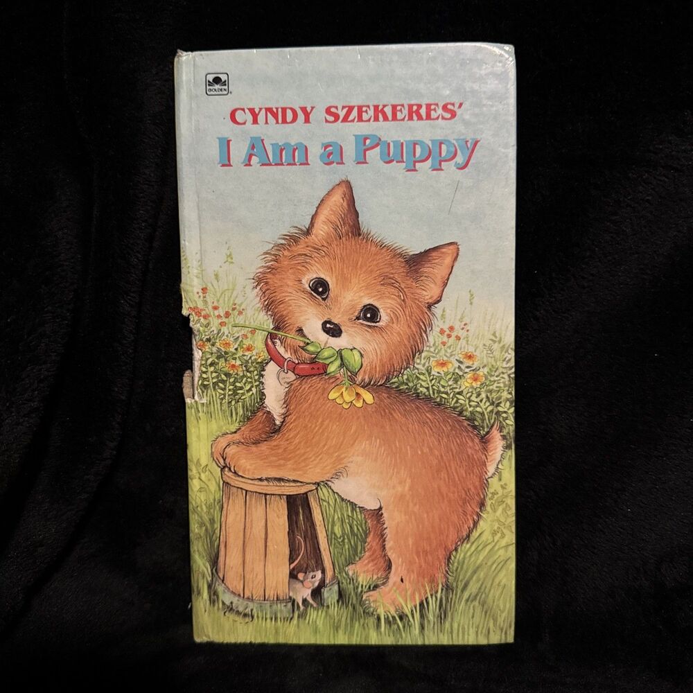 Vintage 1970 I Am a Puppy Board Books Szekeres, Cyndy A Golden Book